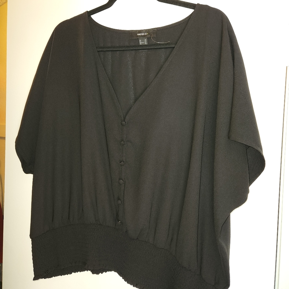 Black Forever 21 Blouse